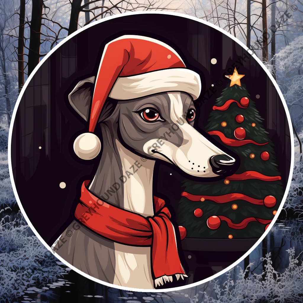 Greyhound on Christmas Eve - Image 2