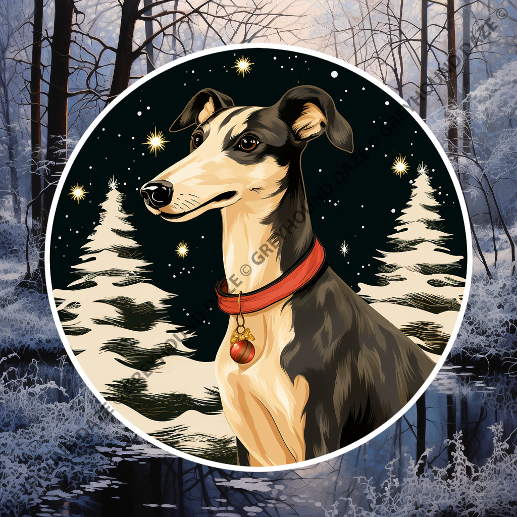 Greyhound in Winter Wonderland - Image 4