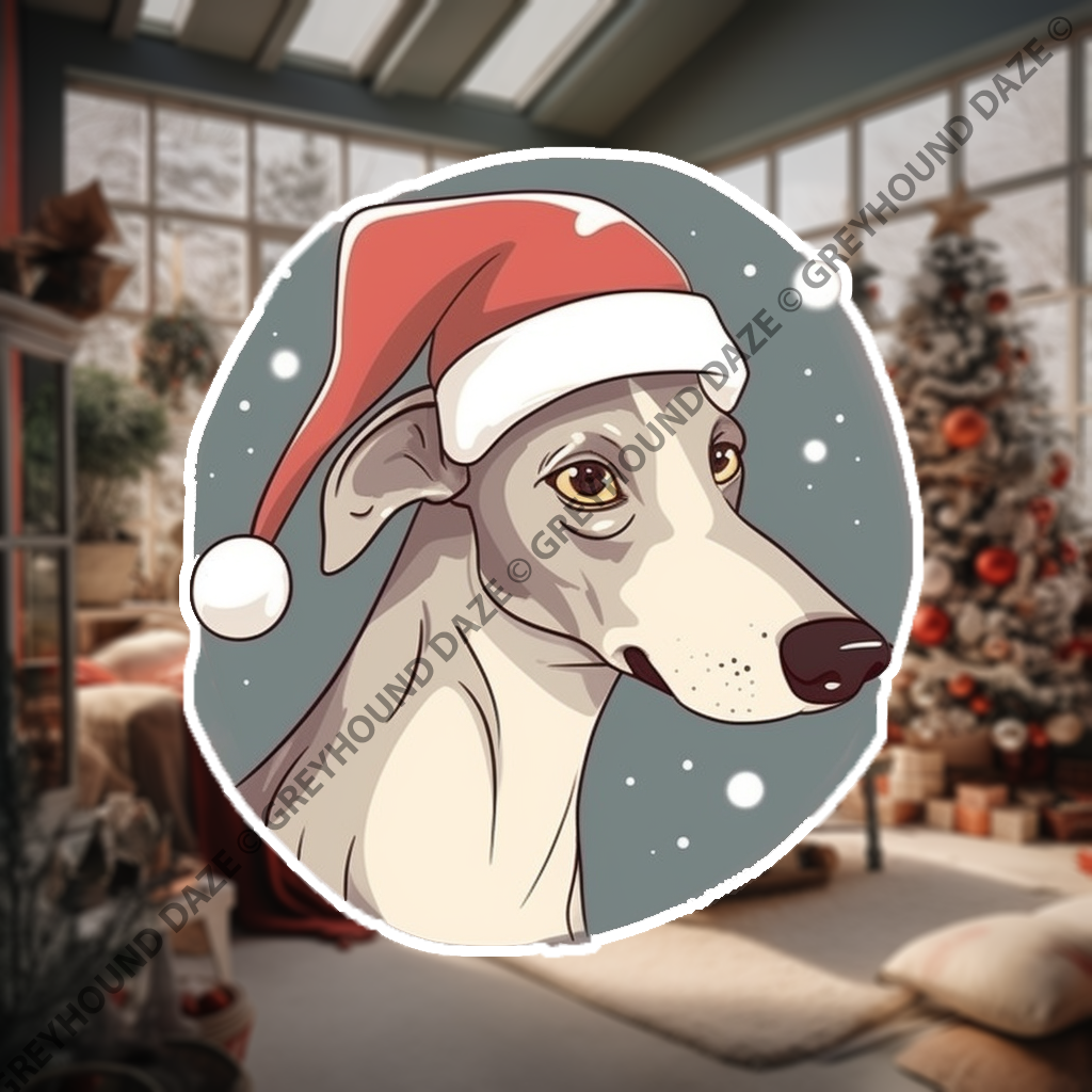 Santa Hat Greyhound - Image 2